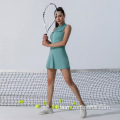 Tennis ærmeløs kjole løbende fitness shorts nederdel
